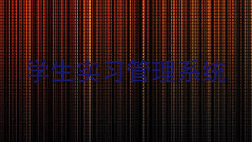 学生实习管理系统