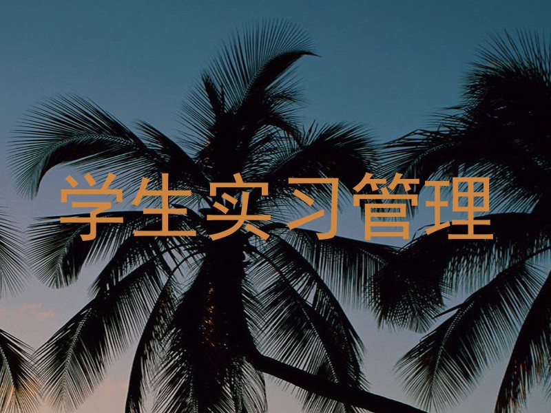 学生实习管理