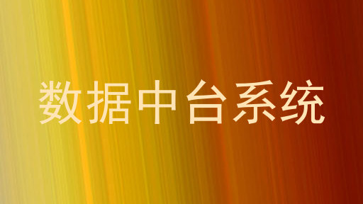 数据中台系统
