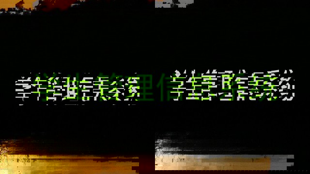 学生管理信息系统