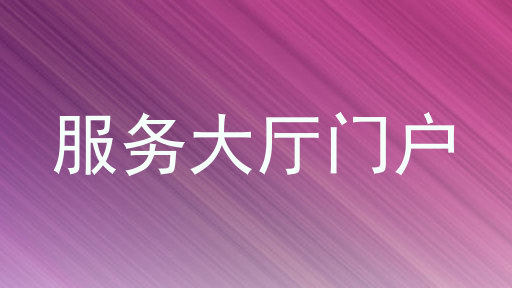 服务大厅门户