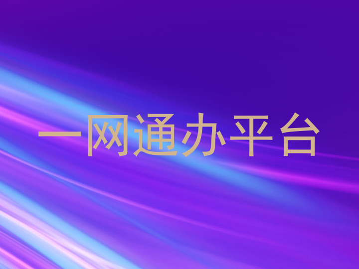 一网通办平台