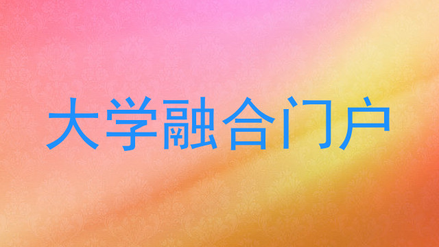 大学融合门户