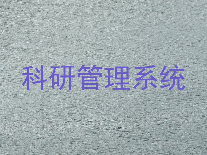 科研管理系统