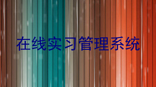 在线实习管理系统