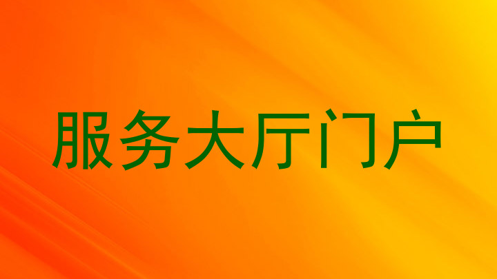 服务大厅门户