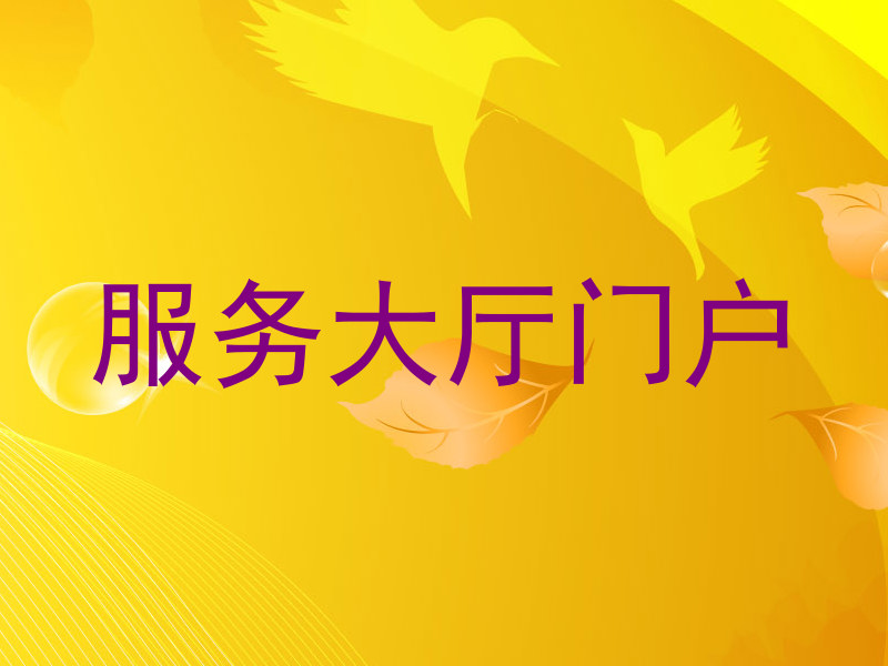 服务大厅门户