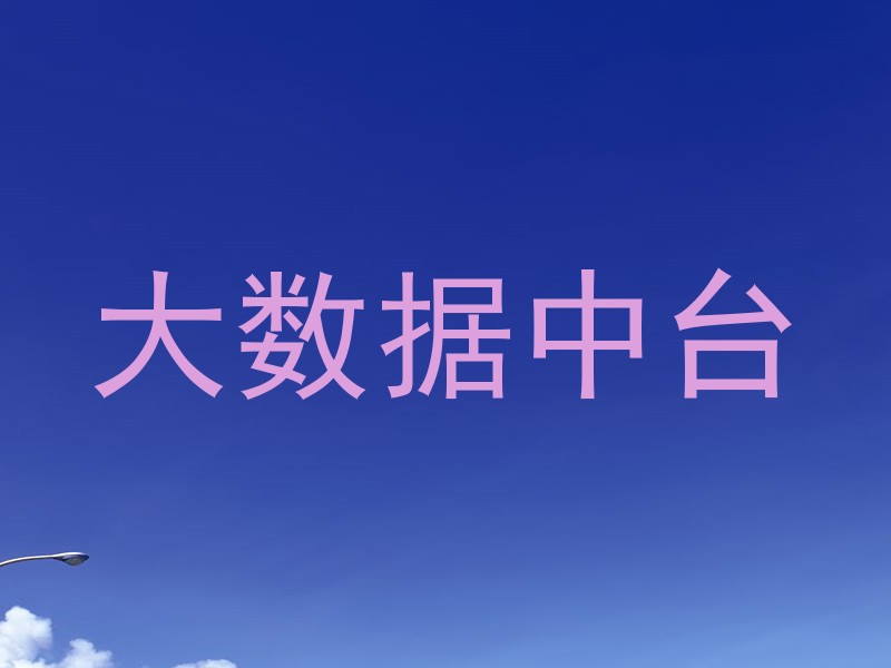 大数据中台