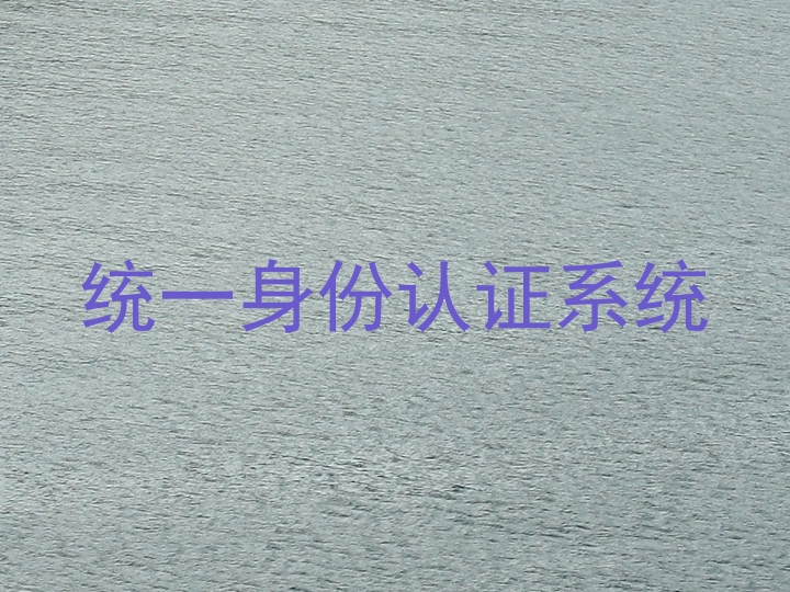 统一身份认证系统