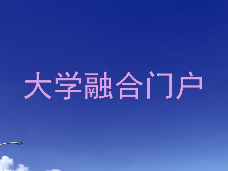 大学融合门户