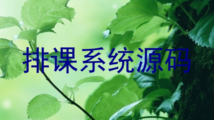 排课系统源码