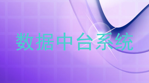 数据中台系统