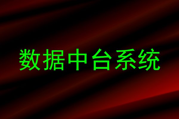数据中台系统