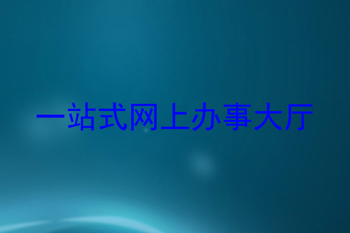 一站式网上办事大厅