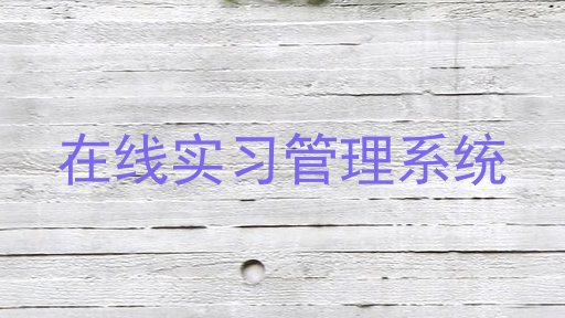 在线实习管理系统