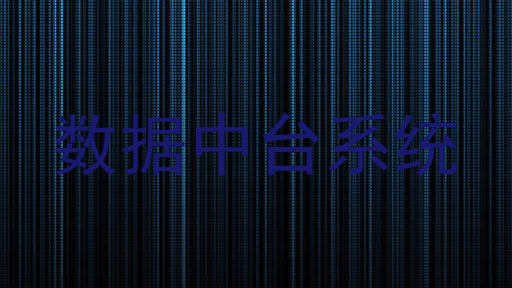 数据中台系统