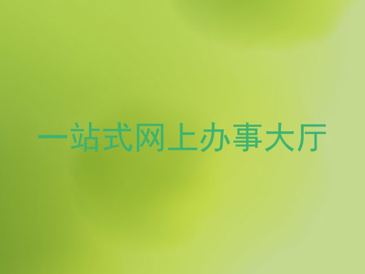 一站式网上办事大厅