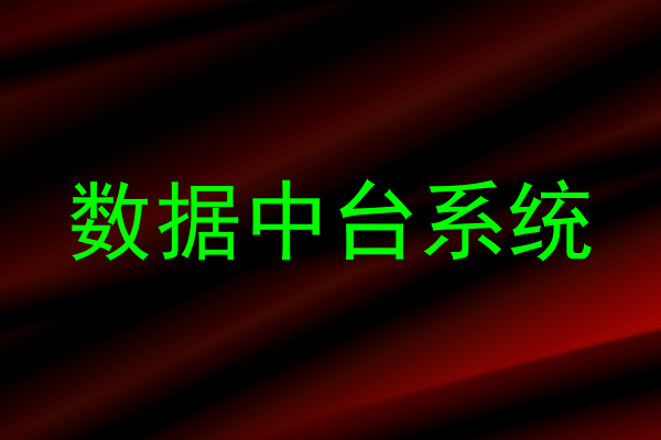 数据中台系统