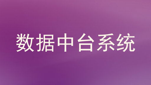 数据中台系统
