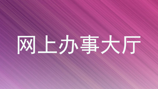网上办事大厅