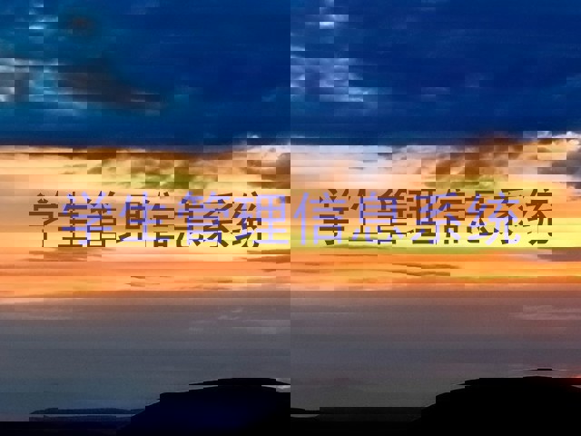 学生管理信息系统
