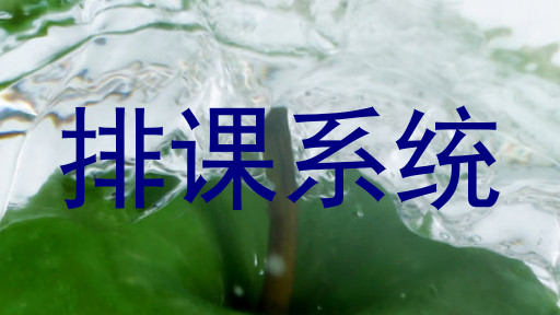 排课系统