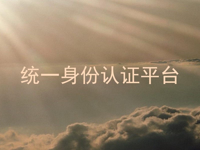 统一身份认证平台