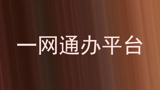 一网通办平台