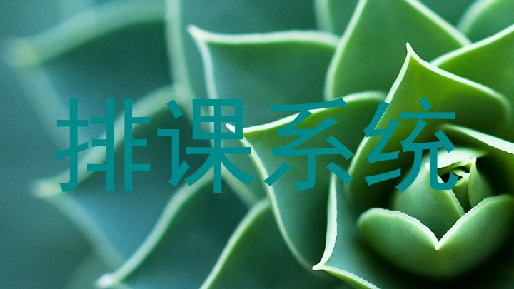 排课系统