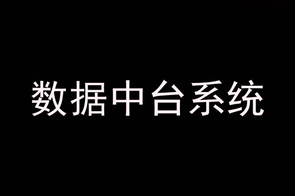 数据中台系统