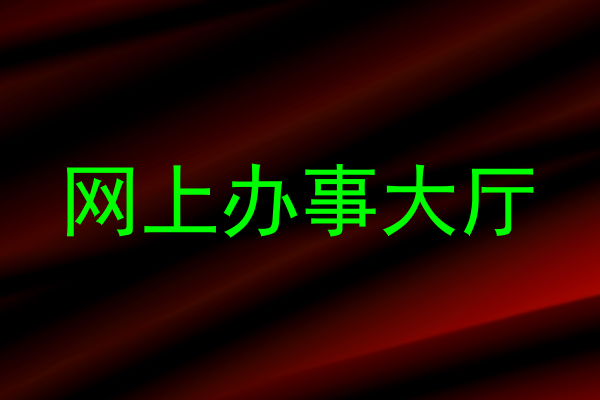 网上办事大厅