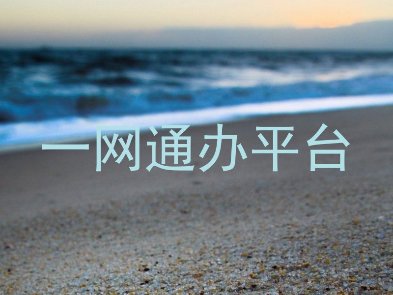 一网通办平台