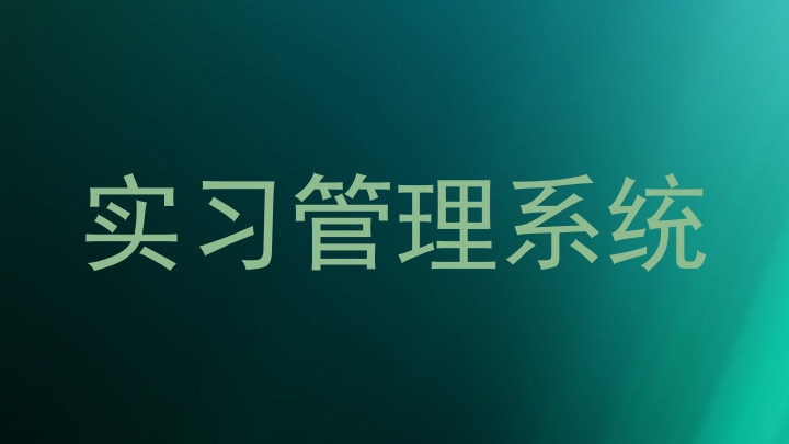 实习管理系统
