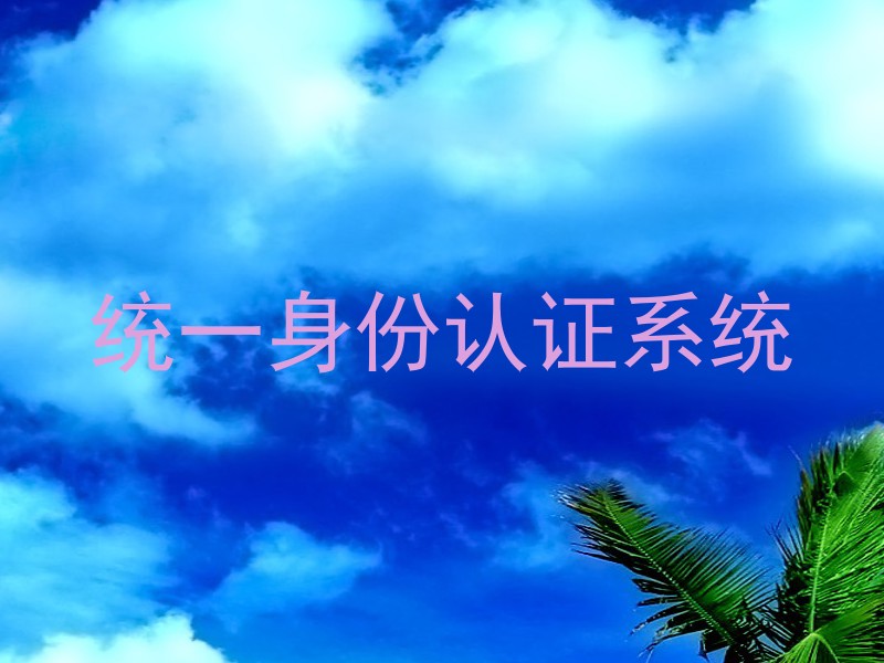 统一身份认证系统