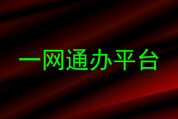 一网通办平台