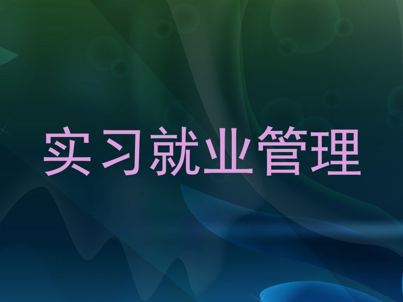 实习就业管理