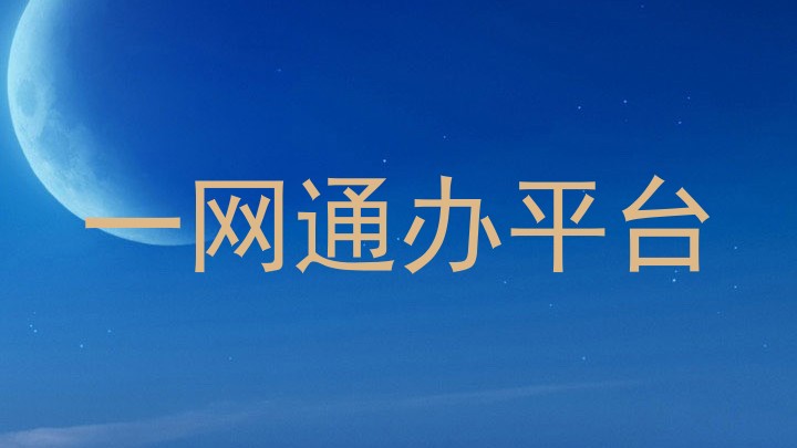 一网通办平台