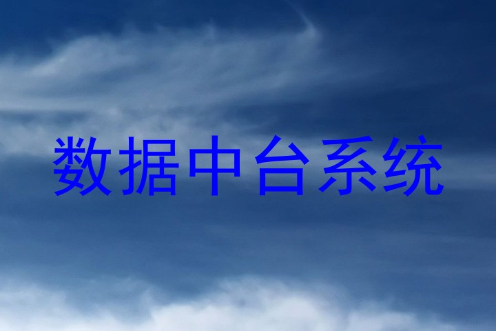 数据中台系统