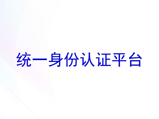 统一身份认证平台