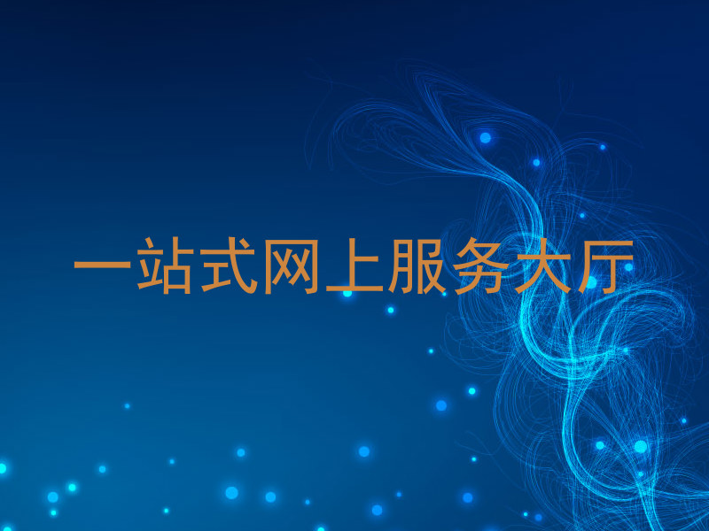 一站式网上服务大厅