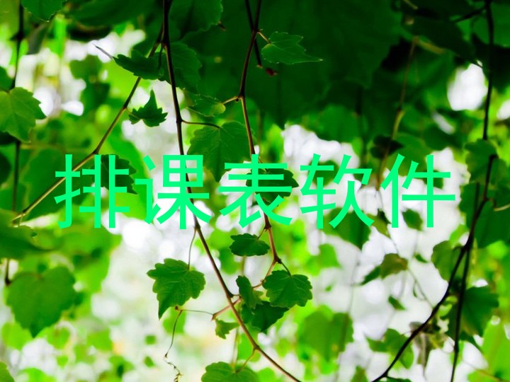 排课表软件