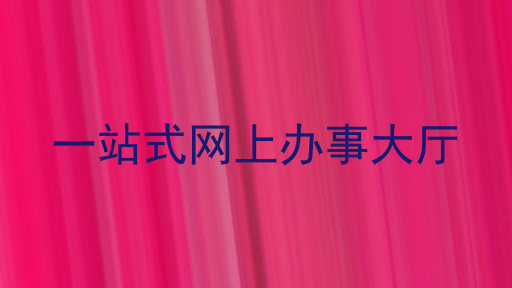 一站式网上办事大厅