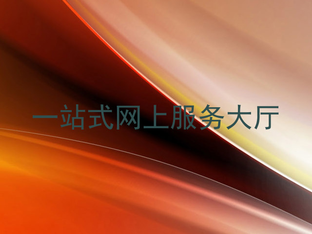 一站式网上服务大厅