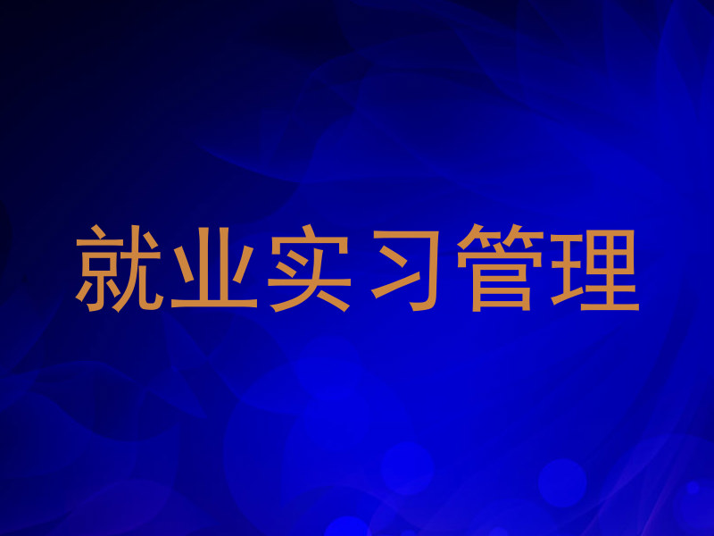 就业实习管理
