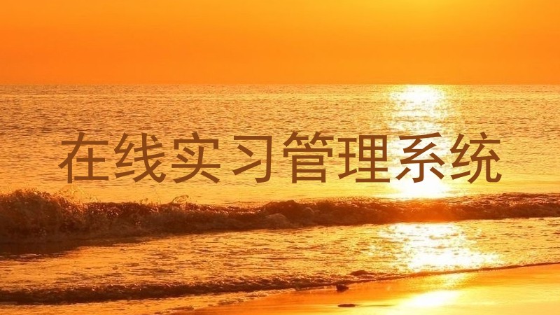 在线实习管理系统