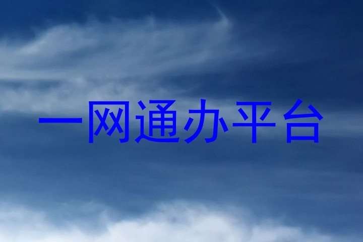 一网通办平台