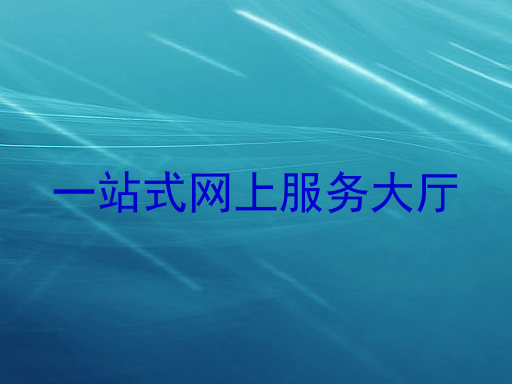 一站式网上服务大厅