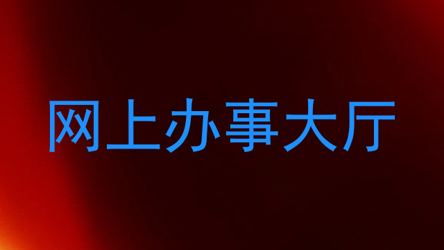 网上办事大厅