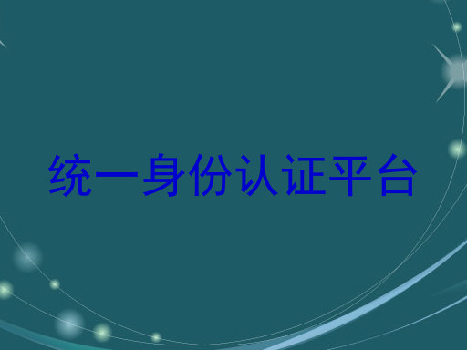 统一身份认证平台