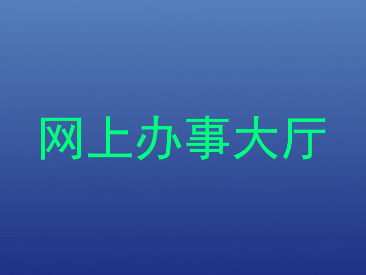 网上办事大厅
